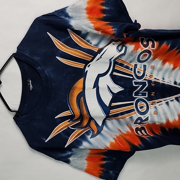 Denver Broncos Tie dye Mens tshirt vintage Missing tag, I believe size is XL - Picture 2 of 3